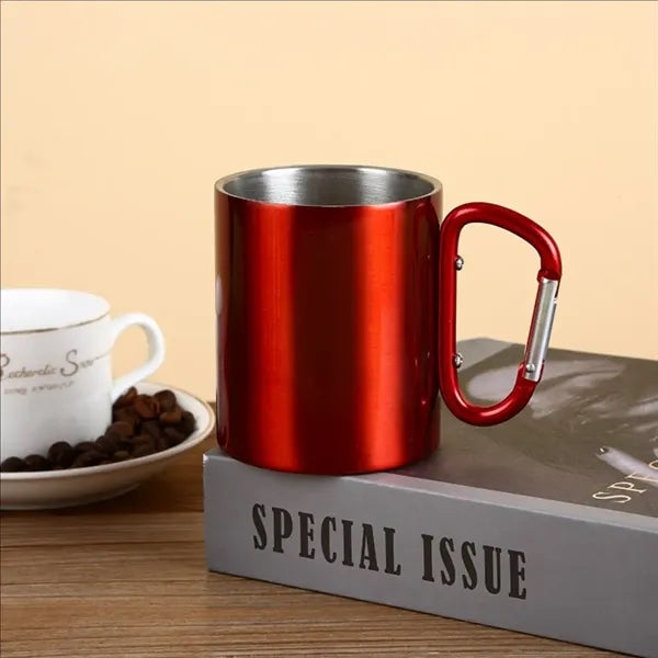 12oz Stainless Steel Carabiner Mug
