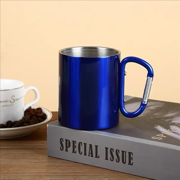 12oz Stainless Steel Carabiner Mug