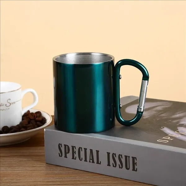 12oz Stainless Steel Carabiner Mug