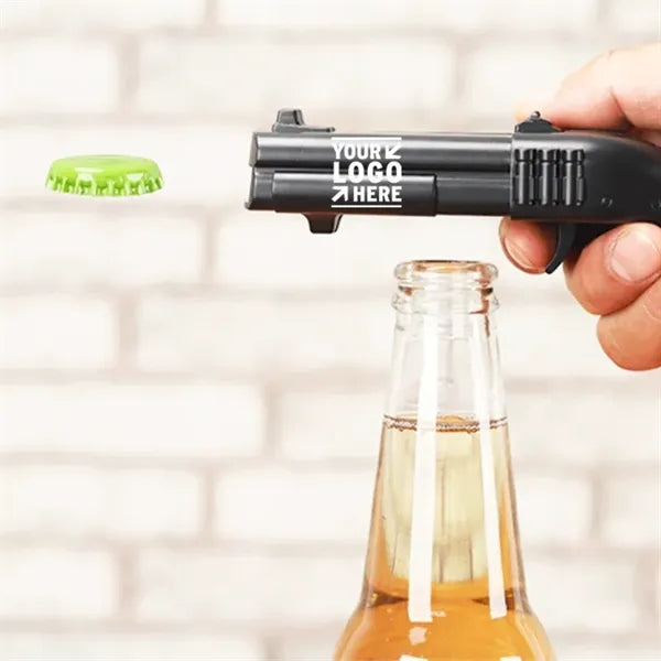 Stainless Steel Shooting Bottle Opener with ABS Handle