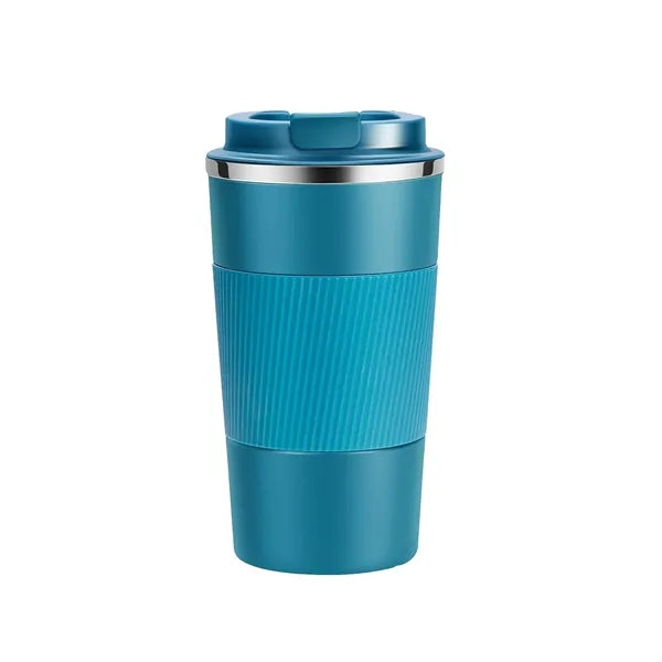 17oz Stainless Steel Tumbler with Rubber Band