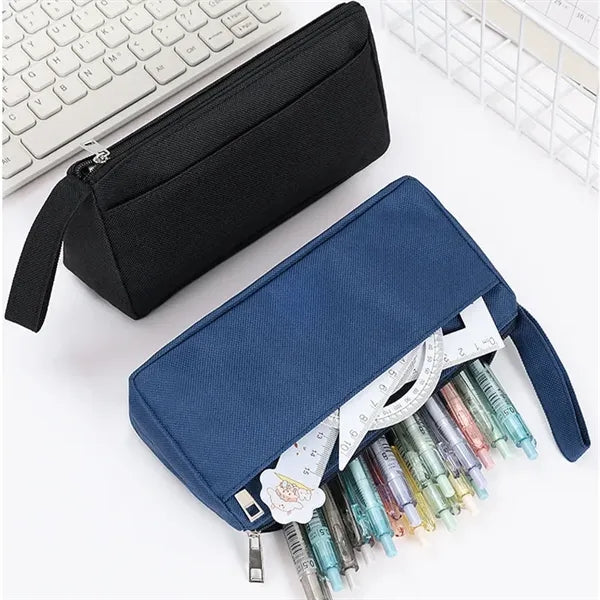 Big Capacity Pencil Case with Handle and Zipper