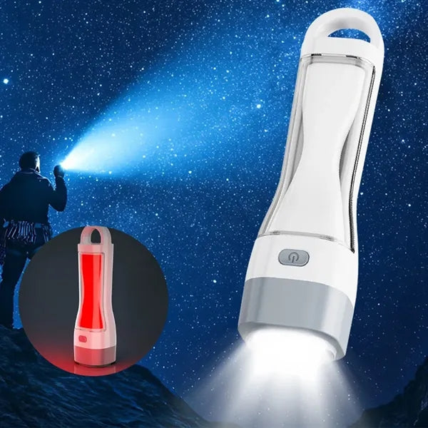 Solar-Powered Led Flashlight With Strong Light
