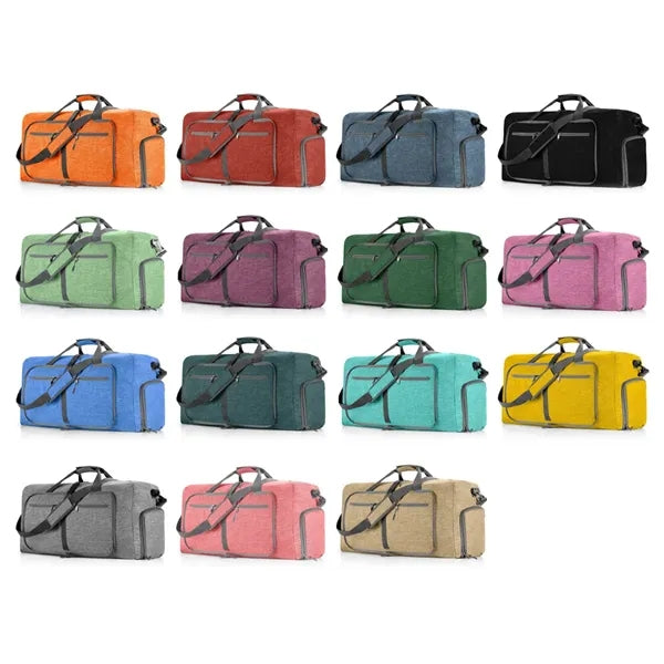 65L Durable Sports Duffel Bag with Shoe Compartment