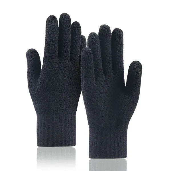 Thickened warm touch screen gloves