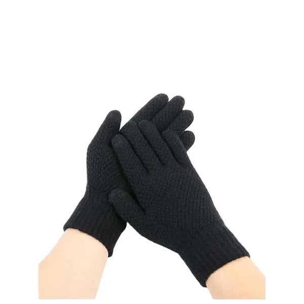 Thickened warm touch screen gloves