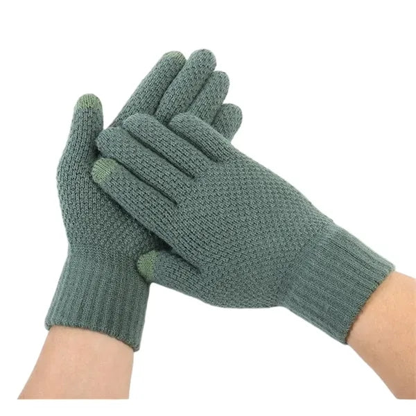 Thickened warm touch screen gloves
