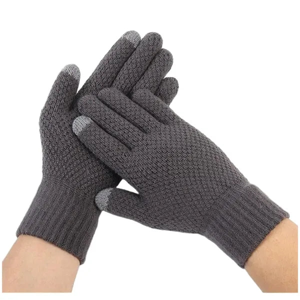 Thickened warm touch screen gloves