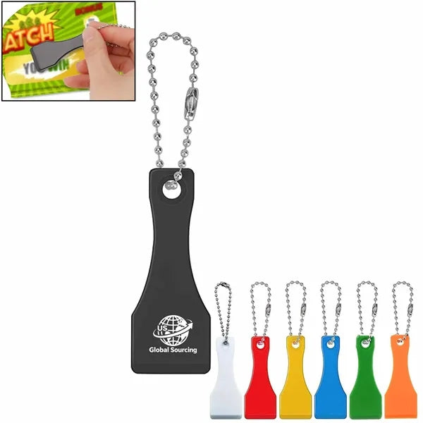 Plastic Lottery Ticket Scraper Keychain