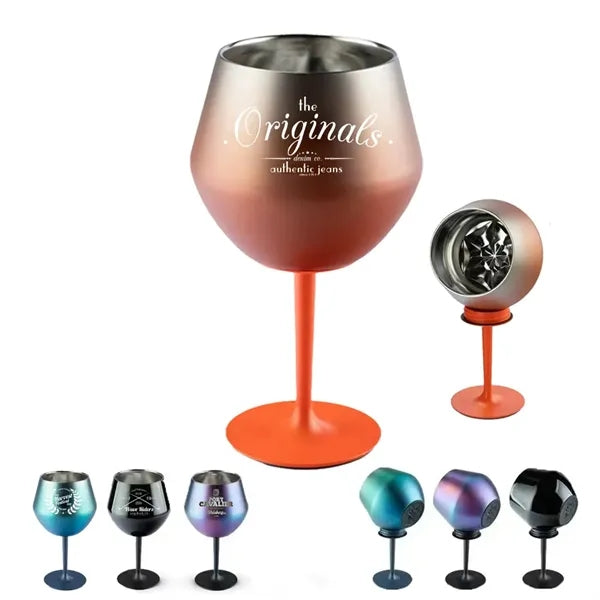 12 oz Stainless Steel Insulated Detachable Stem Wine Glass
