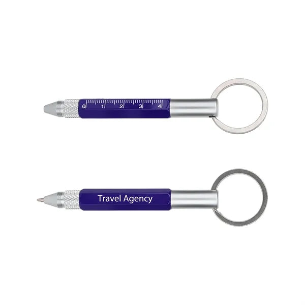 6 In 1 Multifunction Screwdriver Ballpoint Pen Keychain