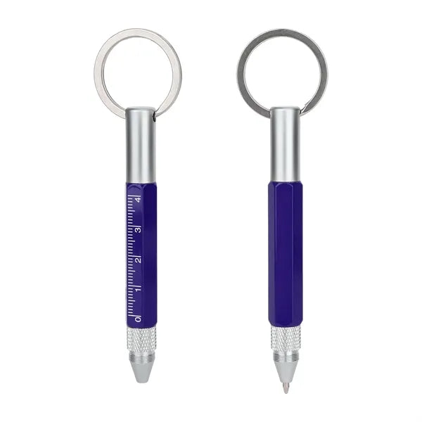 6 In 1 Multifunction Screwdriver Ballpoint Pen Keychain