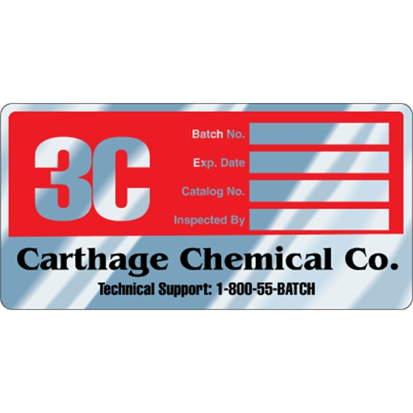 6" x 3" Rectangle - Embossable Aluminum Decal