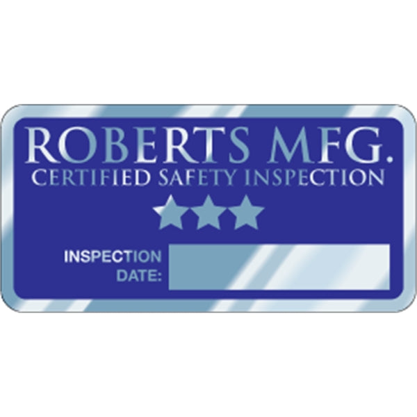4" x 2" Rectangle - Write-On Aluminum Decal