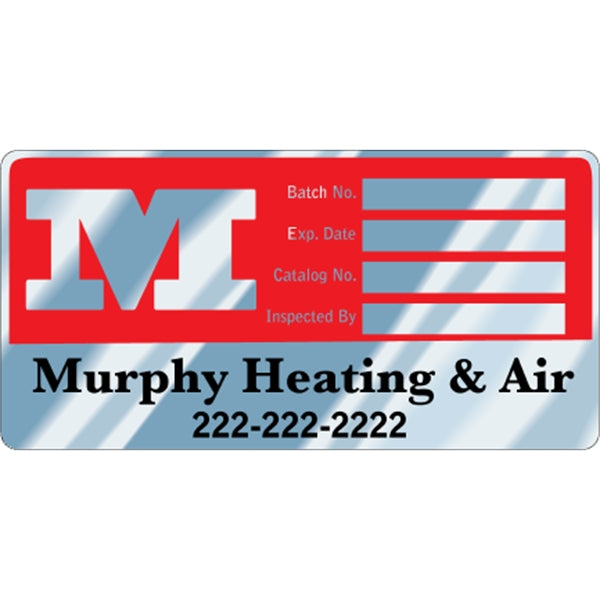 6" x 3" Rectangle - Write-On Aluminum Decal