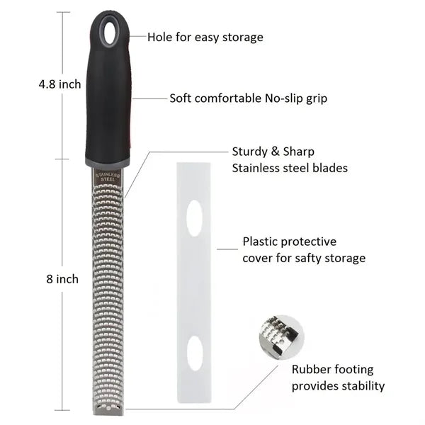 Stainless Steel Kitchen Cheese Grater Lemon Zester