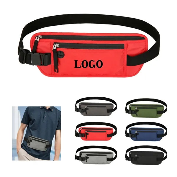 The waist bag features premium waterproof fabric, combining