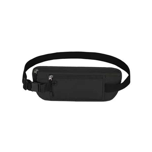 The waist bag features premium waterproof fabric, combining