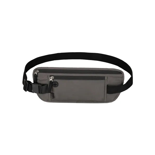 The waist bag features premium waterproof fabric, combining