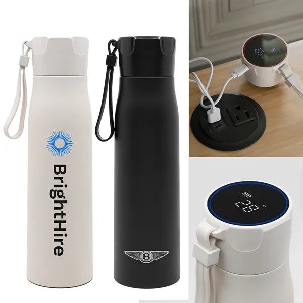 Siply Smart Touch Screen Water Bottle with Lanyard