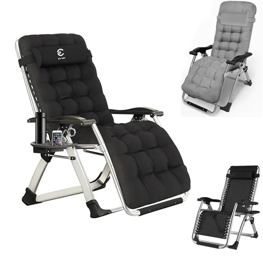 Zero Gravity Folding Lounge Chair with Removable Cushion