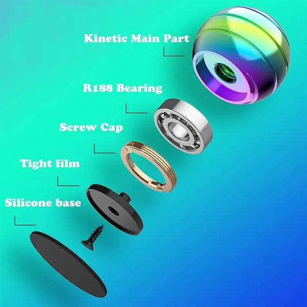 Metal fidget spinner rotation gyro ball