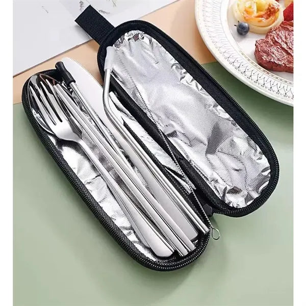 Portable Travel Camping Cutlery Set