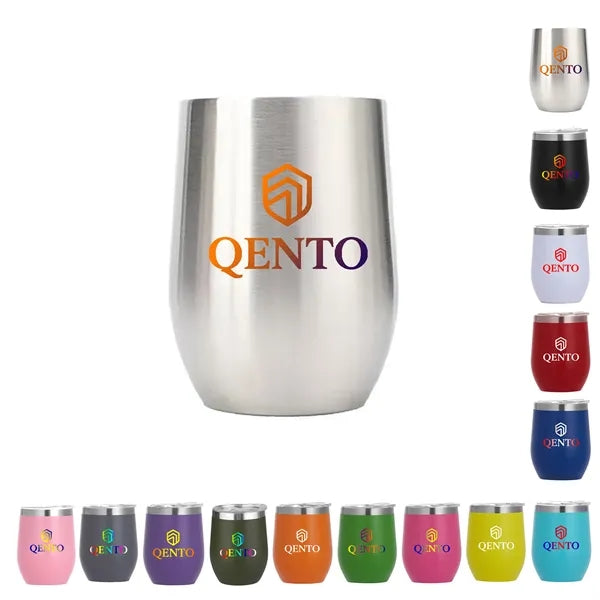 12 Oz Stainless Steel Eggshell Thermos Cup Customizable