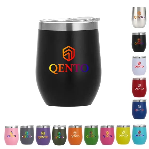 12 Oz Stainless Steel Eggshell Thermos Cup Customizable