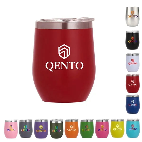 12 Oz Stainless Steel Eggshell Thermos Cup Customizable
