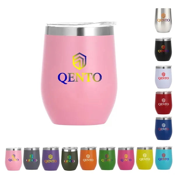 12 Oz Stainless Steel Eggshell Thermos Cup Customizable