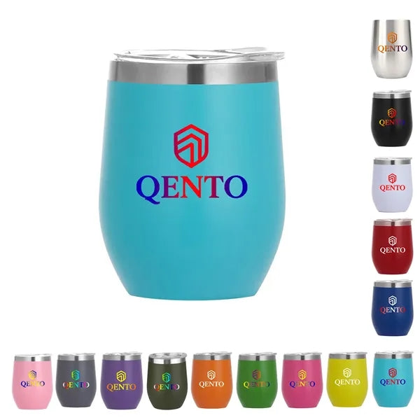 12 Oz Stainless Steel Eggshell Thermos Cup Customizable
