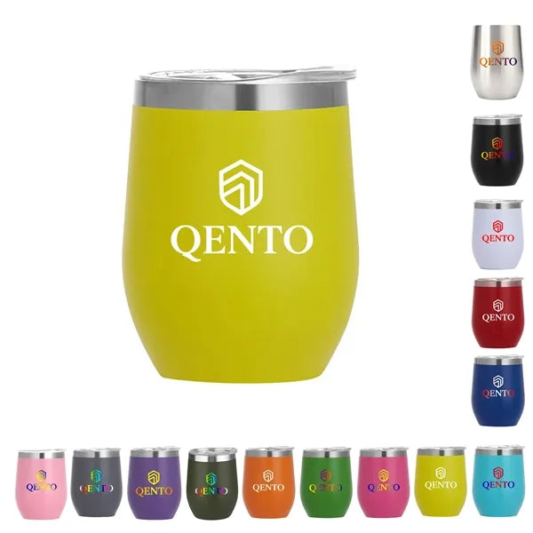 12 Oz Stainless Steel Eggshell Thermos Cup Customizable