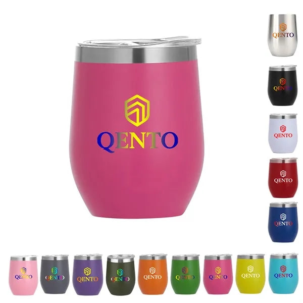 12 Oz Stainless Steel Eggshell Thermos Cup Customizable
