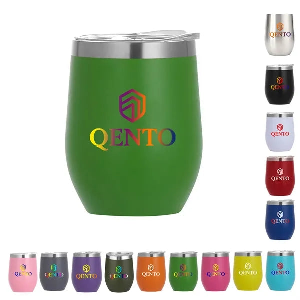 12 Oz Stainless Steel Eggshell Thermos Cup Customizable