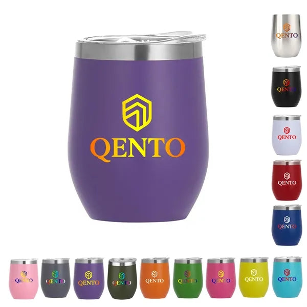12 Oz Stainless Steel Eggshell Thermos Cup Customizable