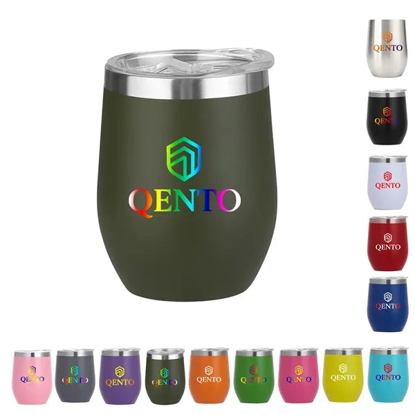 12 Oz Stainless Steel Eggshell Thermos Cup Customizable
