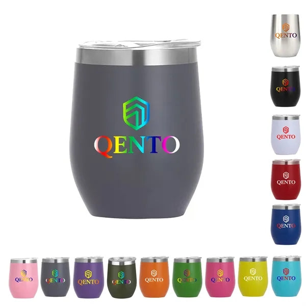 12 Oz Stainless Steel Eggshell Thermos Cup Customizable
