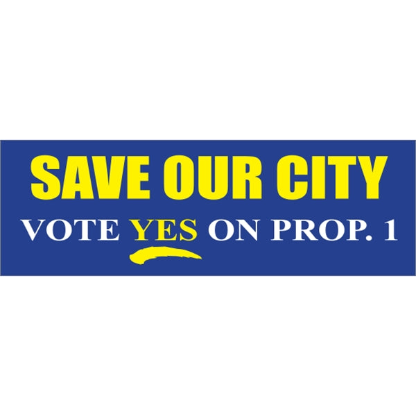 11.5" x 3.75" Bumper Sticker