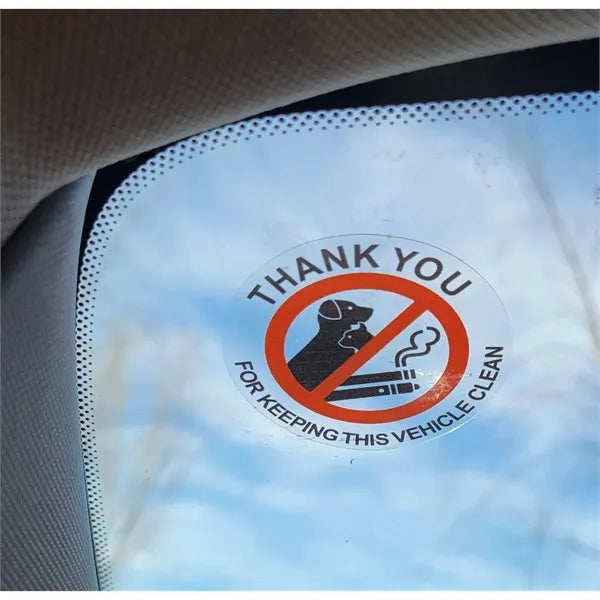 Vinyl Clear Car Static Cling Decal Removable Window Sticker