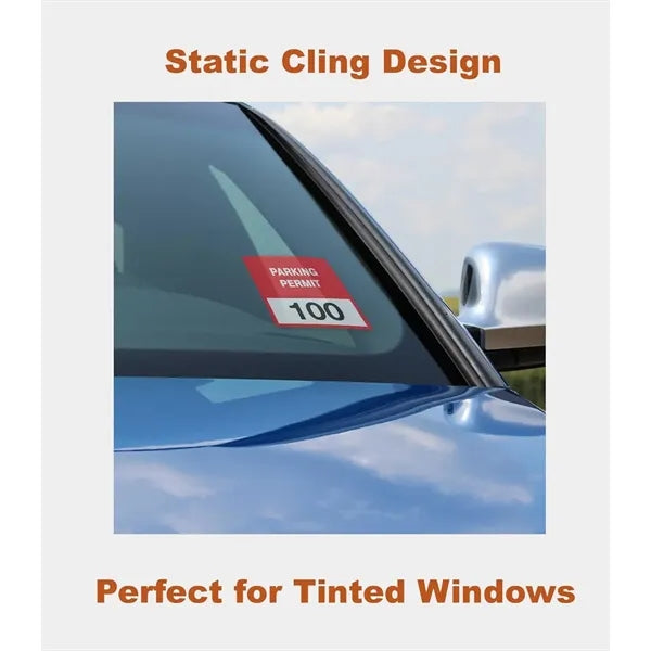 Vinyl Clear Car Static Cling Decal Removable Window Sticker