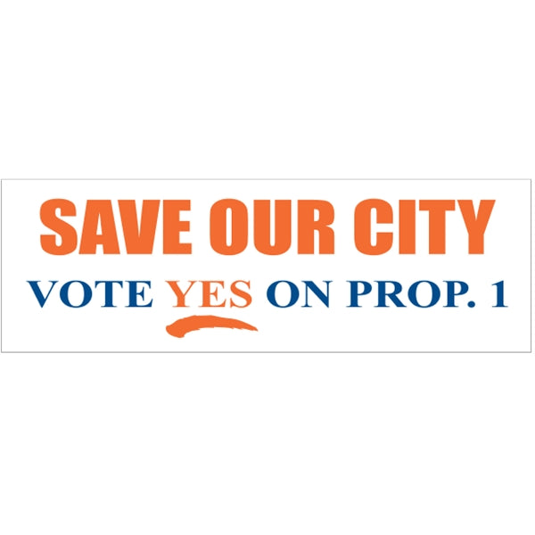 11.5" x 3.75" Bumper Sticker
