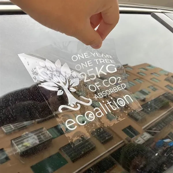 Vinyl Clear Car Static Cling Decal Removable Window Sticker
