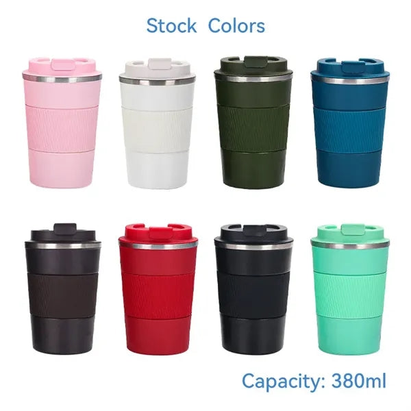 12oz Insulated Coffee Mug with Leak Proof Lid