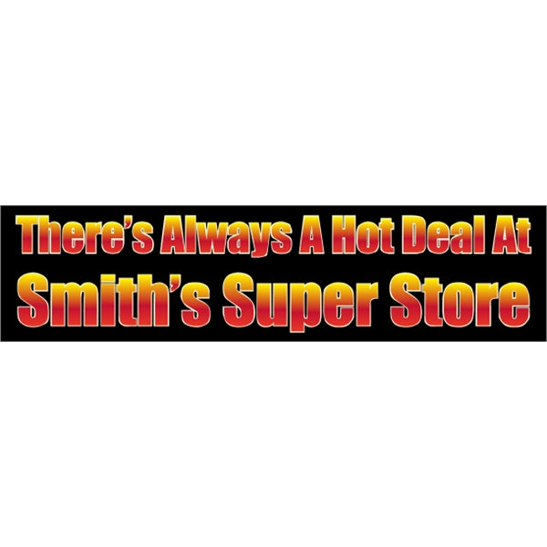 15" x 3.75" Bumper Sticker 4CP