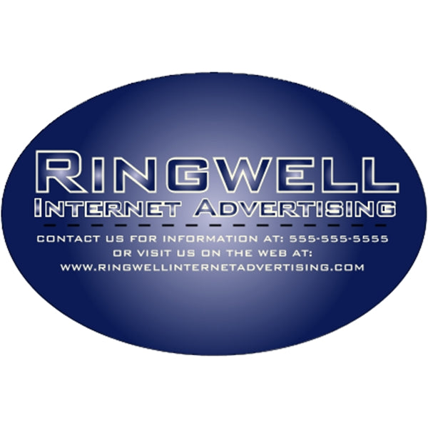 Oval - 6" x 4" Bumper Sticker 4CP