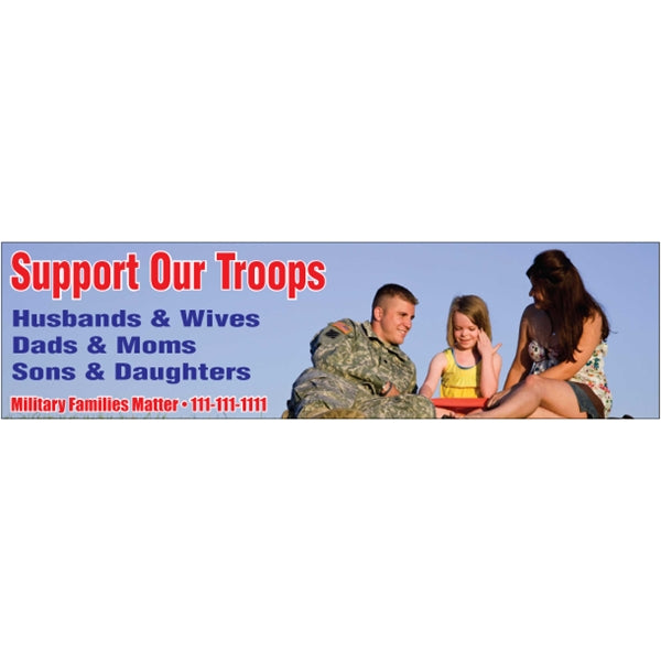 9.25" x 2.5" Bumper Sticker 4CP