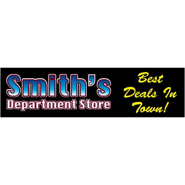9.25" x 2.5" Bumper Sticker 4CP
