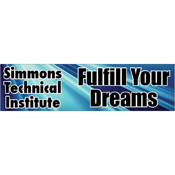 9.25" x 2.5" Bumper Sticker 4CP