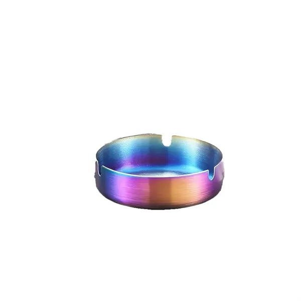 Round Metal Ashtray Cigarette Holder
